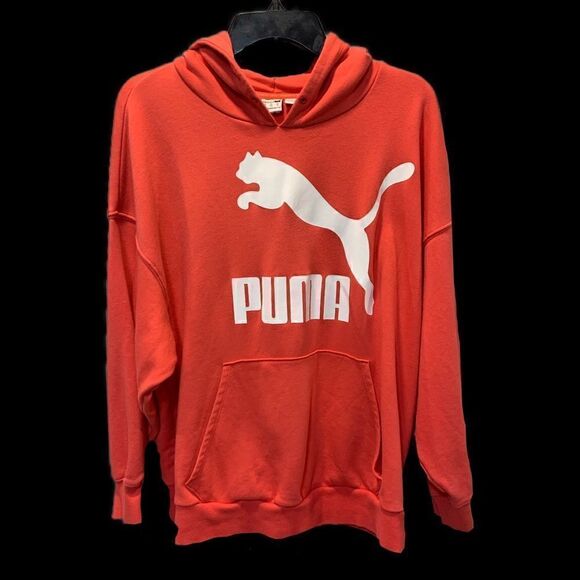 Puma classic pull over hoodie Paradise pink 2x Cotton polyester blend - Picture 4 of 14